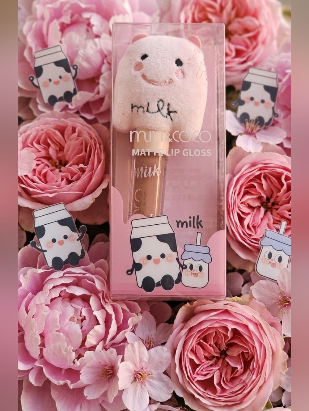 Kevin & Coco Milk Plush Matte Lip Gloss - KC #3 Mauve Pink New In Package